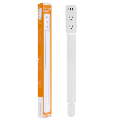 Electrical Outlet Extender Stick - Extends 22"-34", Rotates 180°