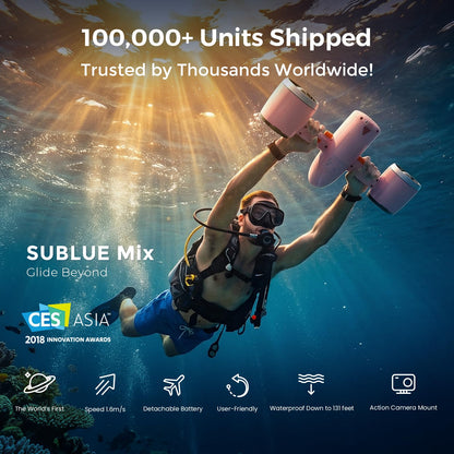 Underwater Scooter with Action Camera Mount