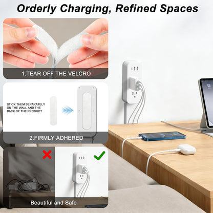 Electrical Outlet Extender Stick - Extends 22"-34", Rotates 180°