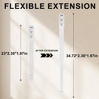 Electrical Outlet Extender Stick - Extends 22"-34", Rotates 180°