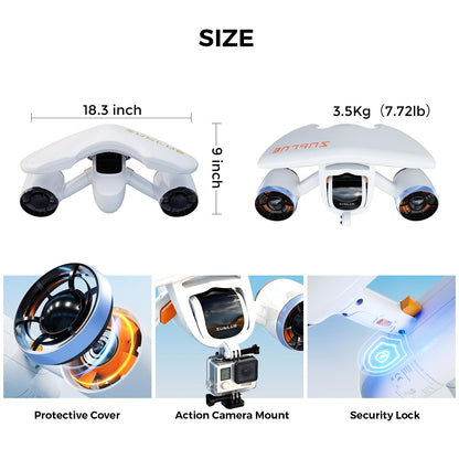 Underwater Scooter with Action Camera Mount